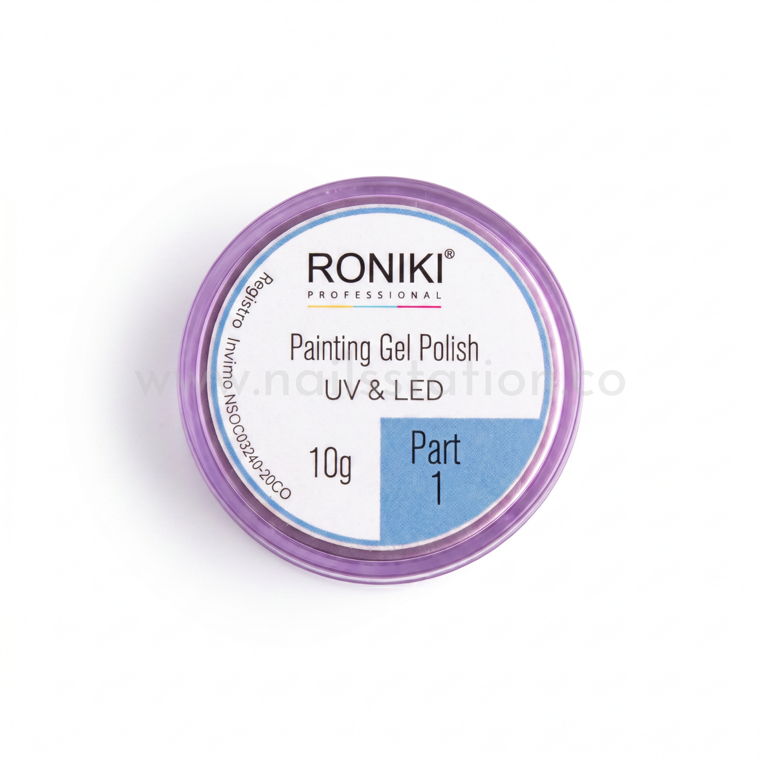 Painting gel 01 Azul Claro Roniki