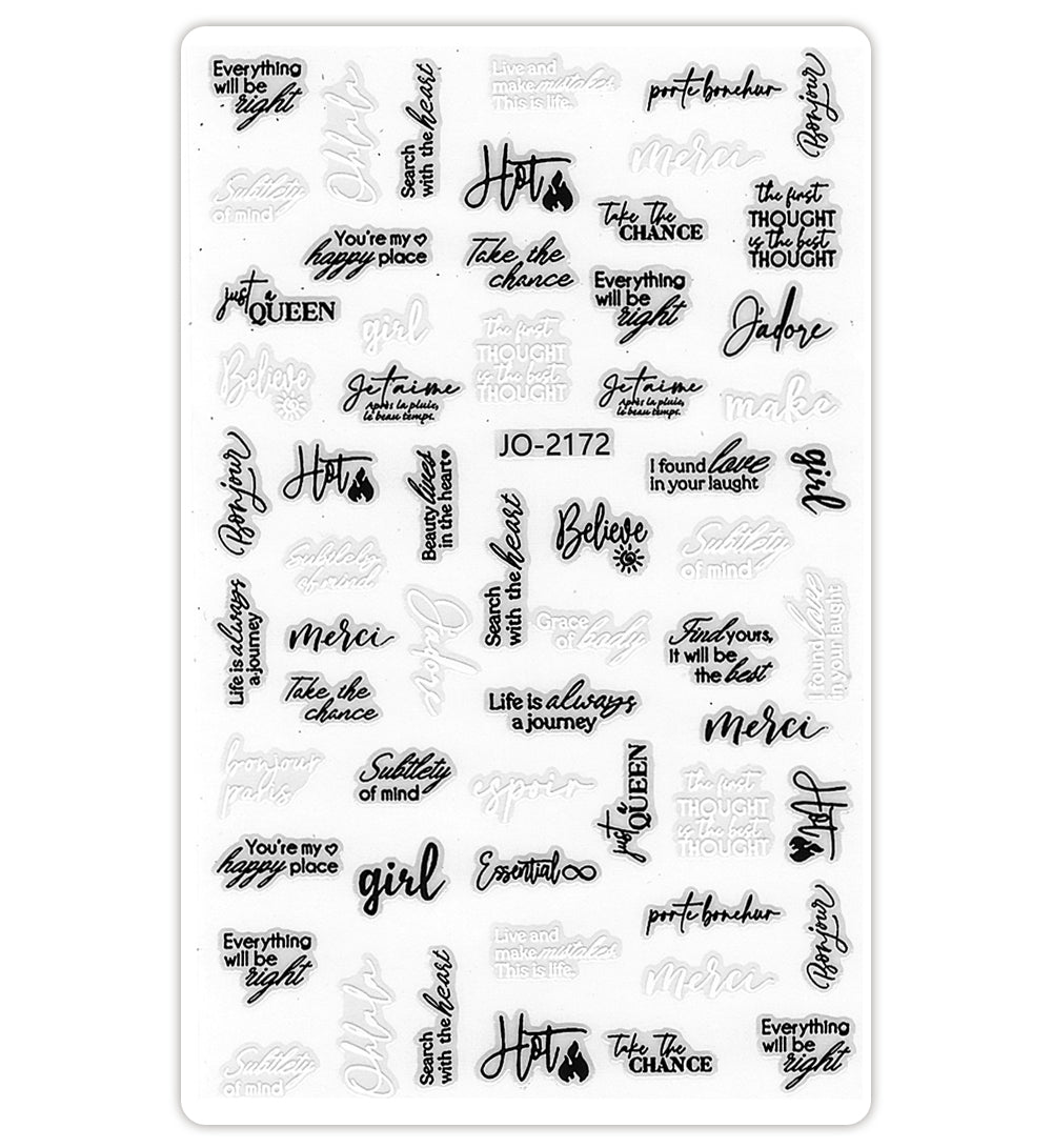 Stickers jo-2172 letras