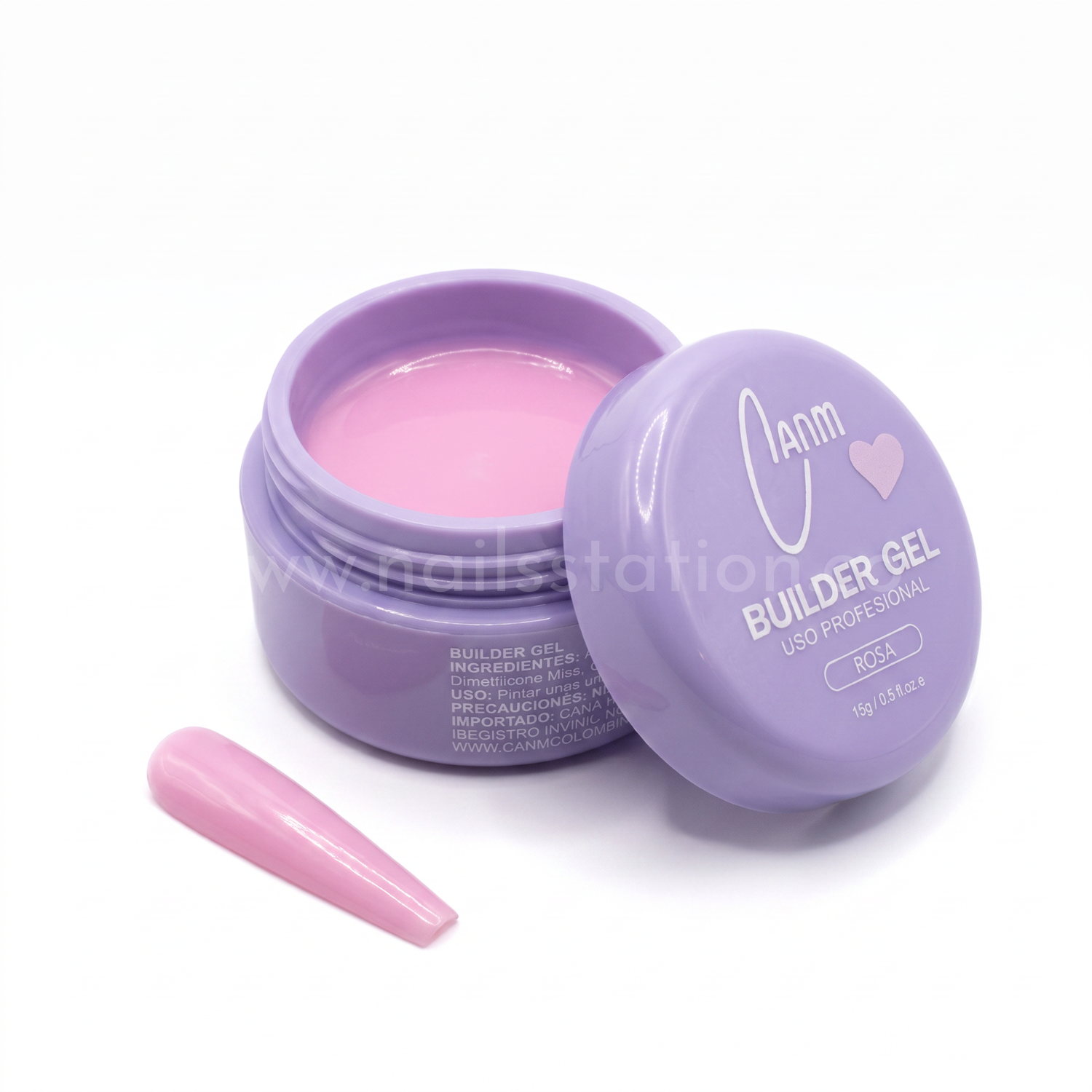 Builder Gel CANM Rosa 15gr