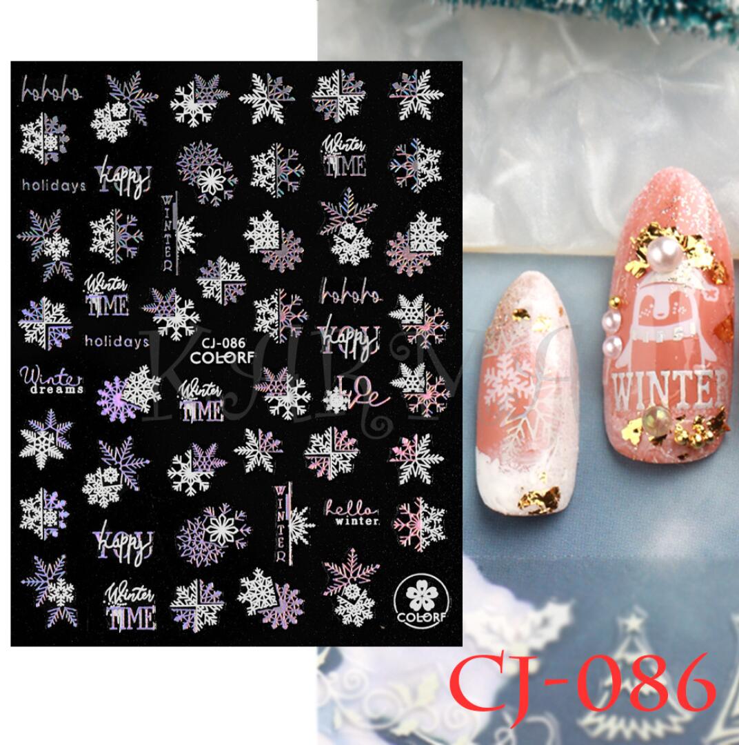 Sticker CJ-086 SILVER NAVIDAD