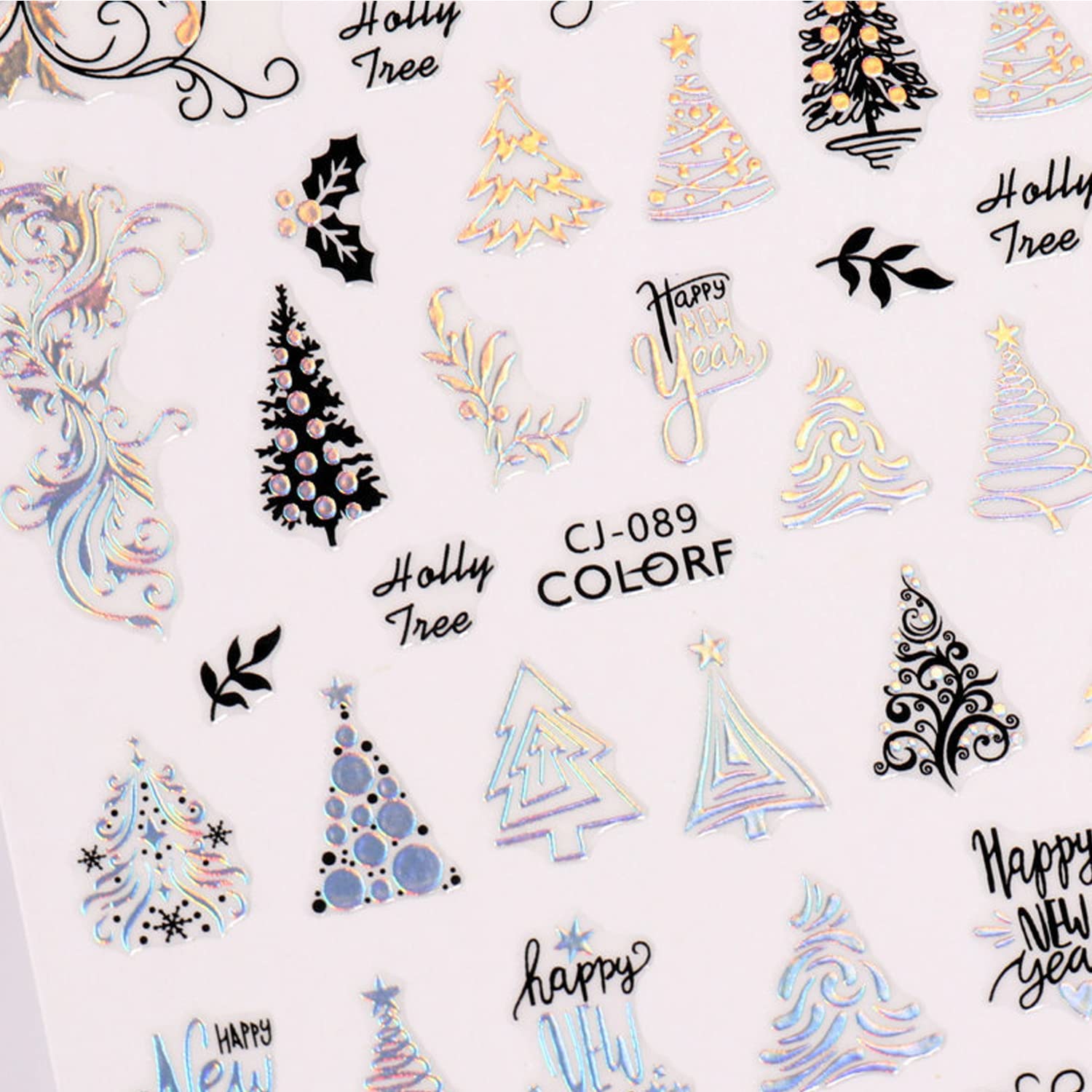 Sticker CJ-089 SILVER NAVIDAD