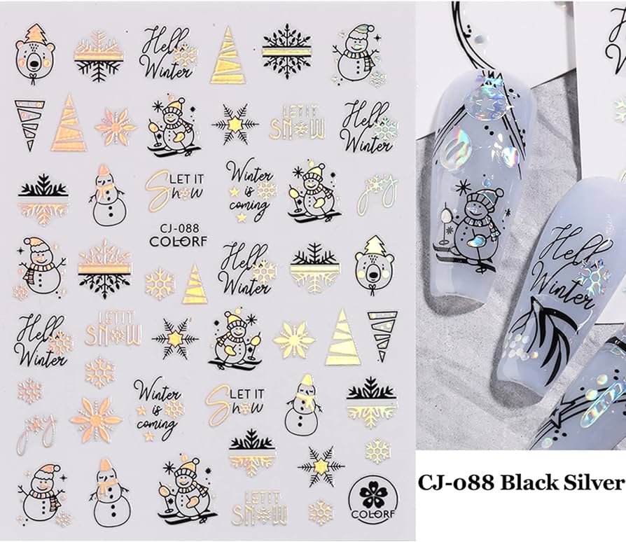 Sticker CJ-088 SILVER NAVIDAD