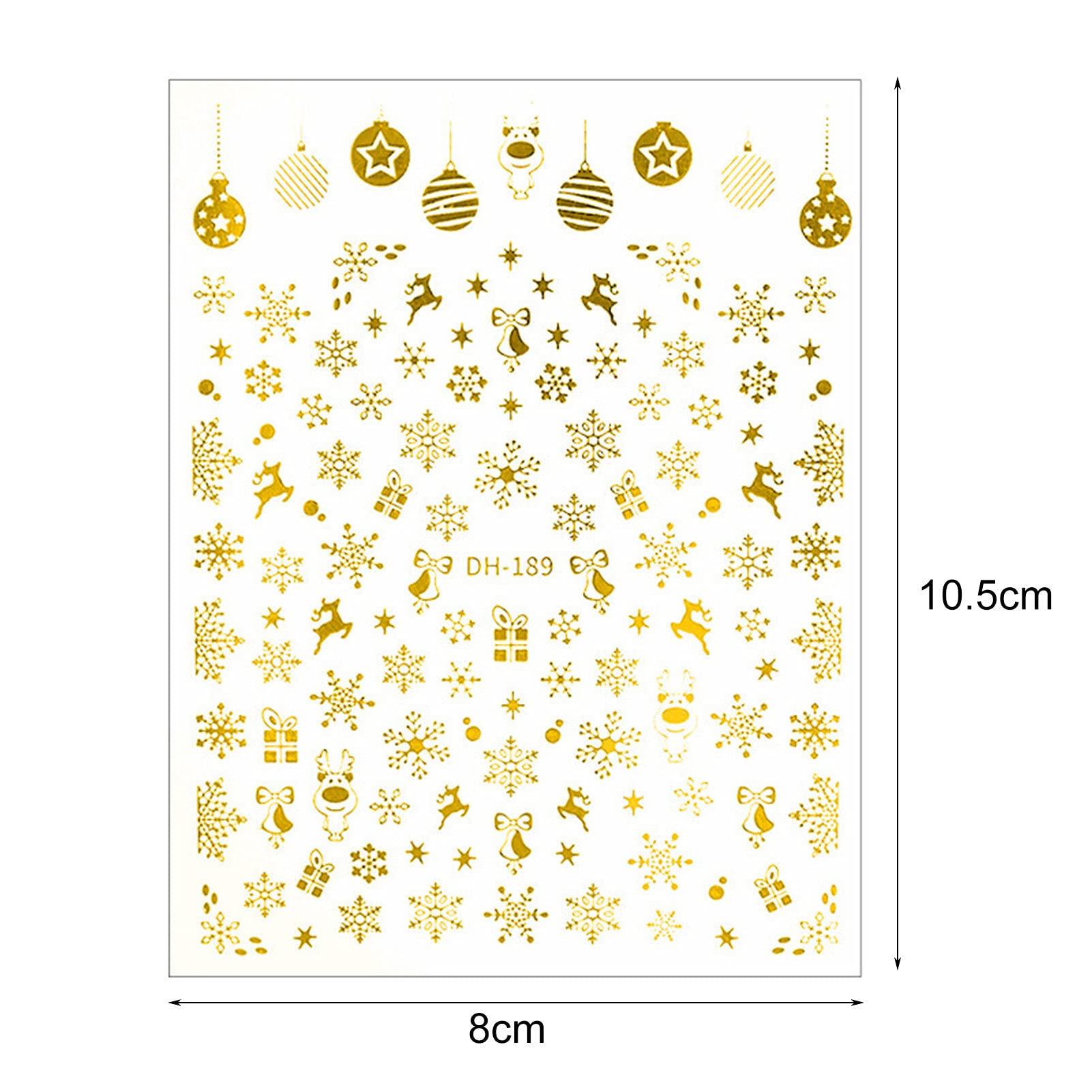 Sticker WG444 DORADO NAVIDAD