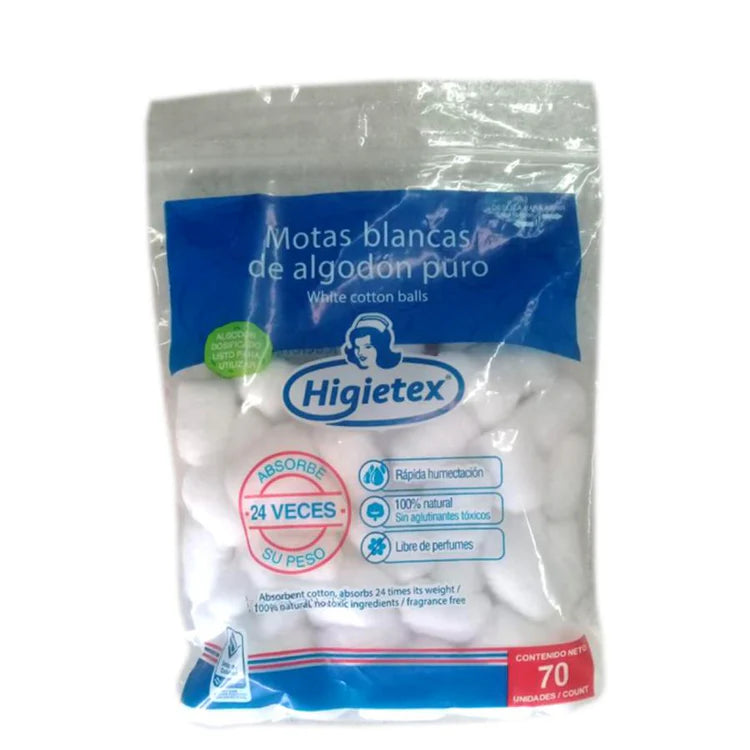 Motas de Algodon x70und