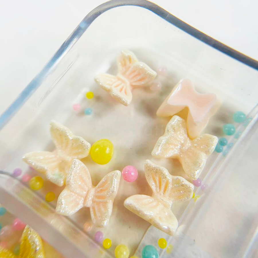 Caja Mariposas x6 colores satinadas