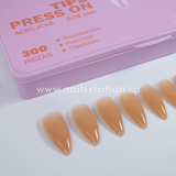 Caja press on Efecto Acrílico Medium Stiletto X300