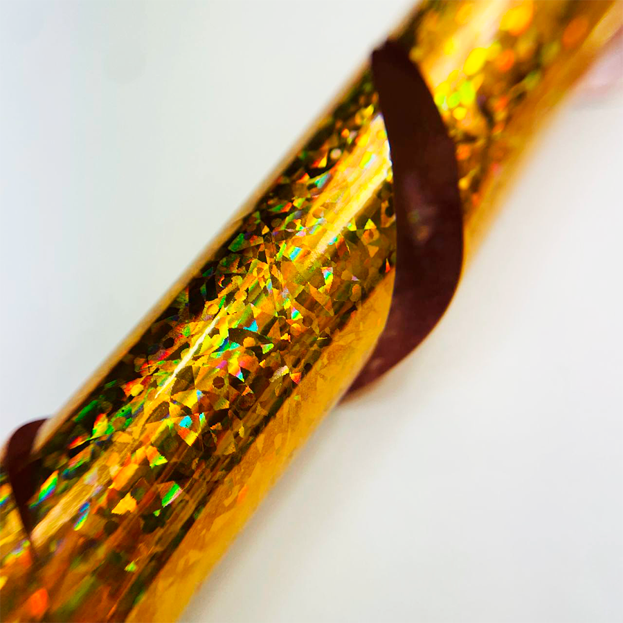 Foil Dorado Holográfico Figuras