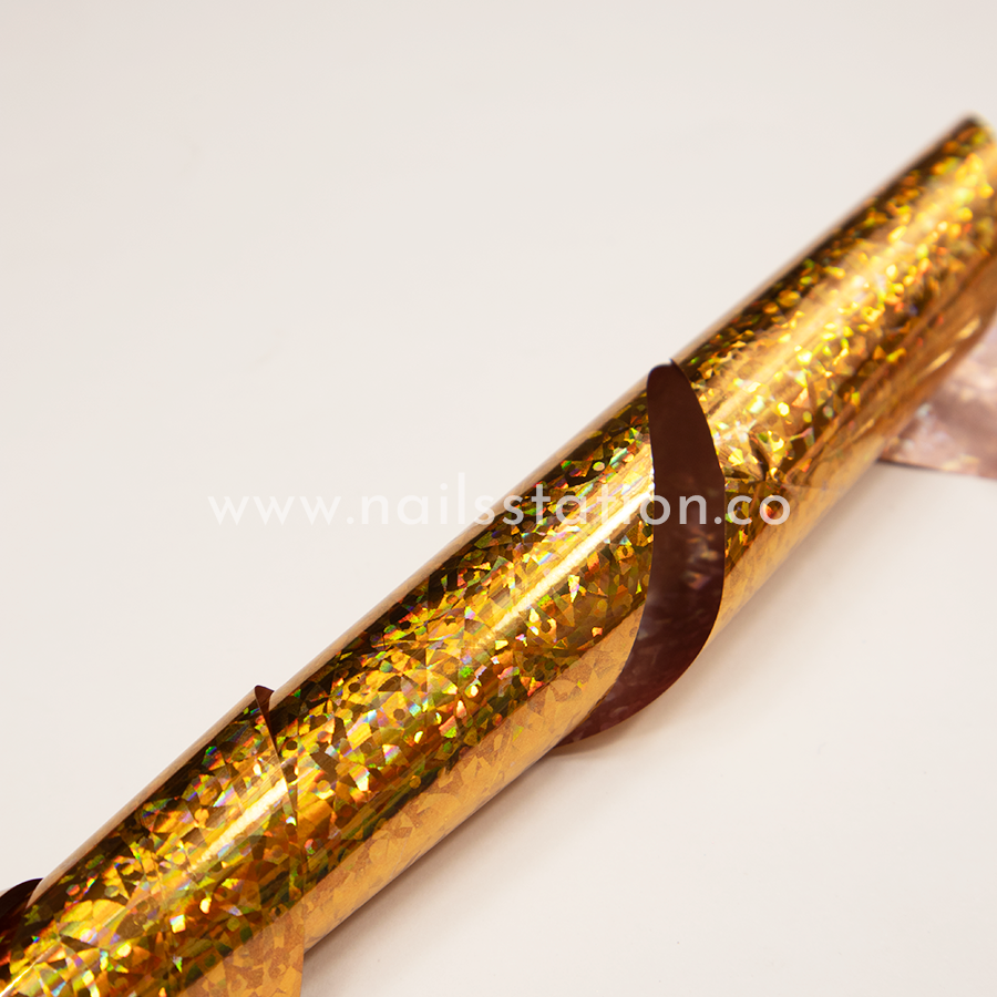 Foil Dorado Holográfico Figuras