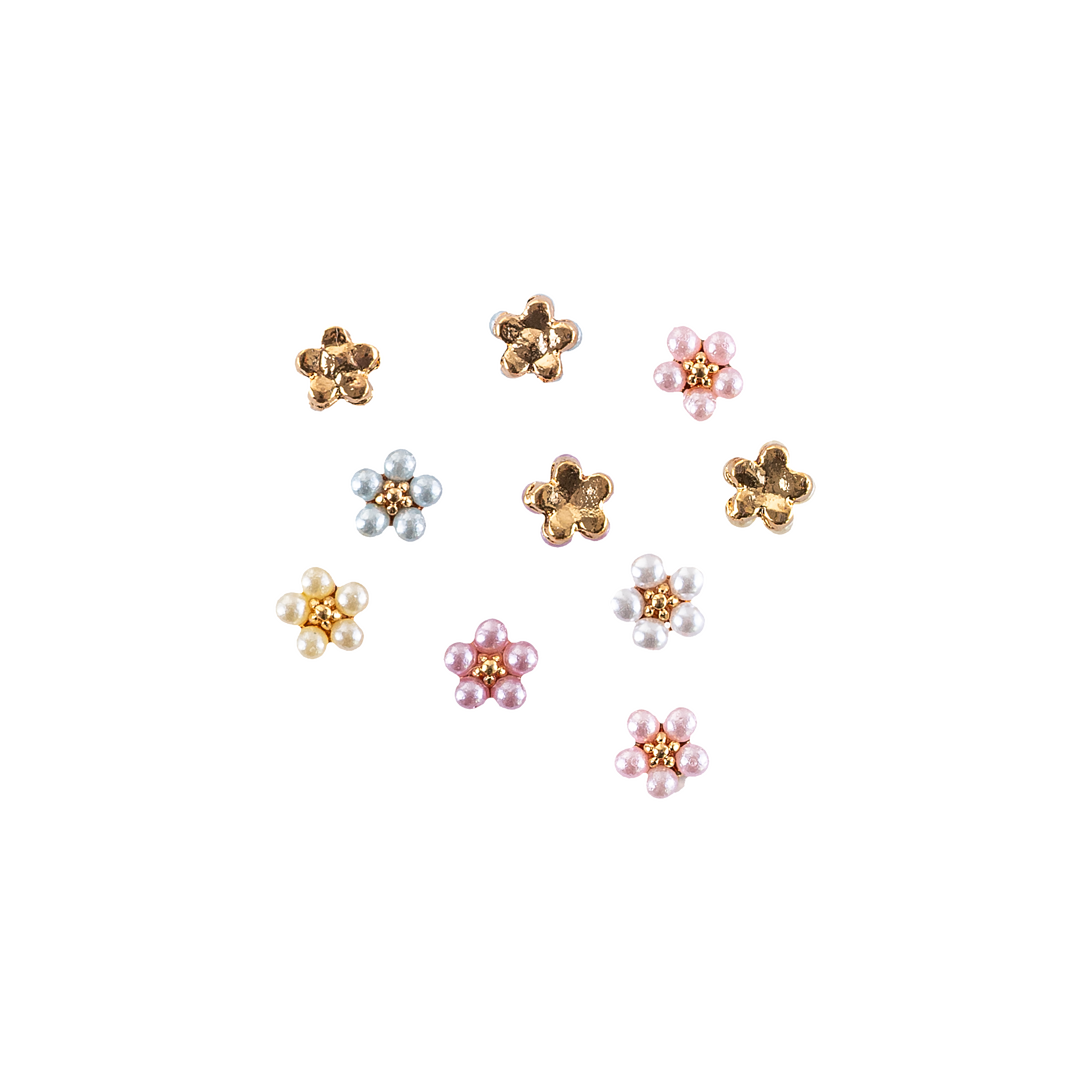 Paquete de dijes Mini Florecitas x 10uds