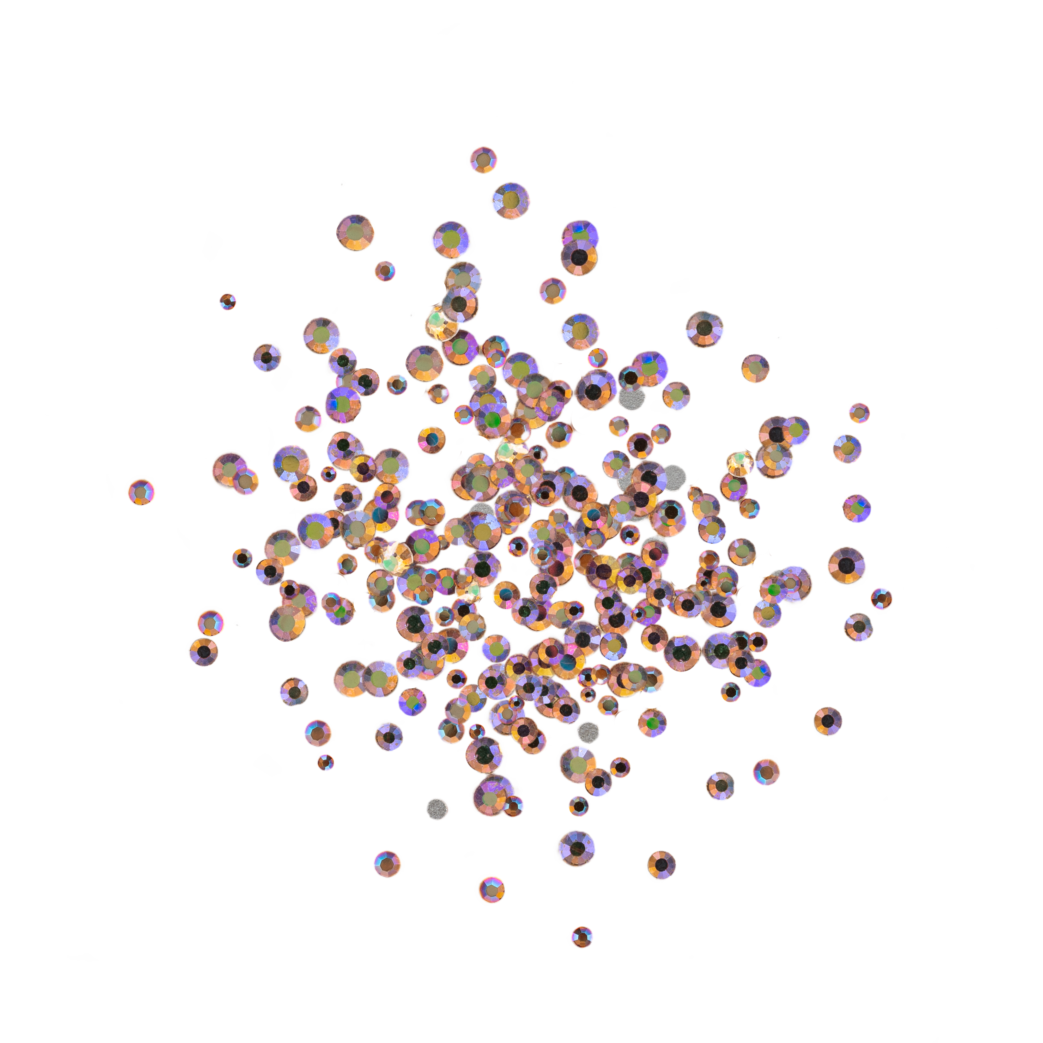 Paquete de cristales x 150 unidades color Purple Flare