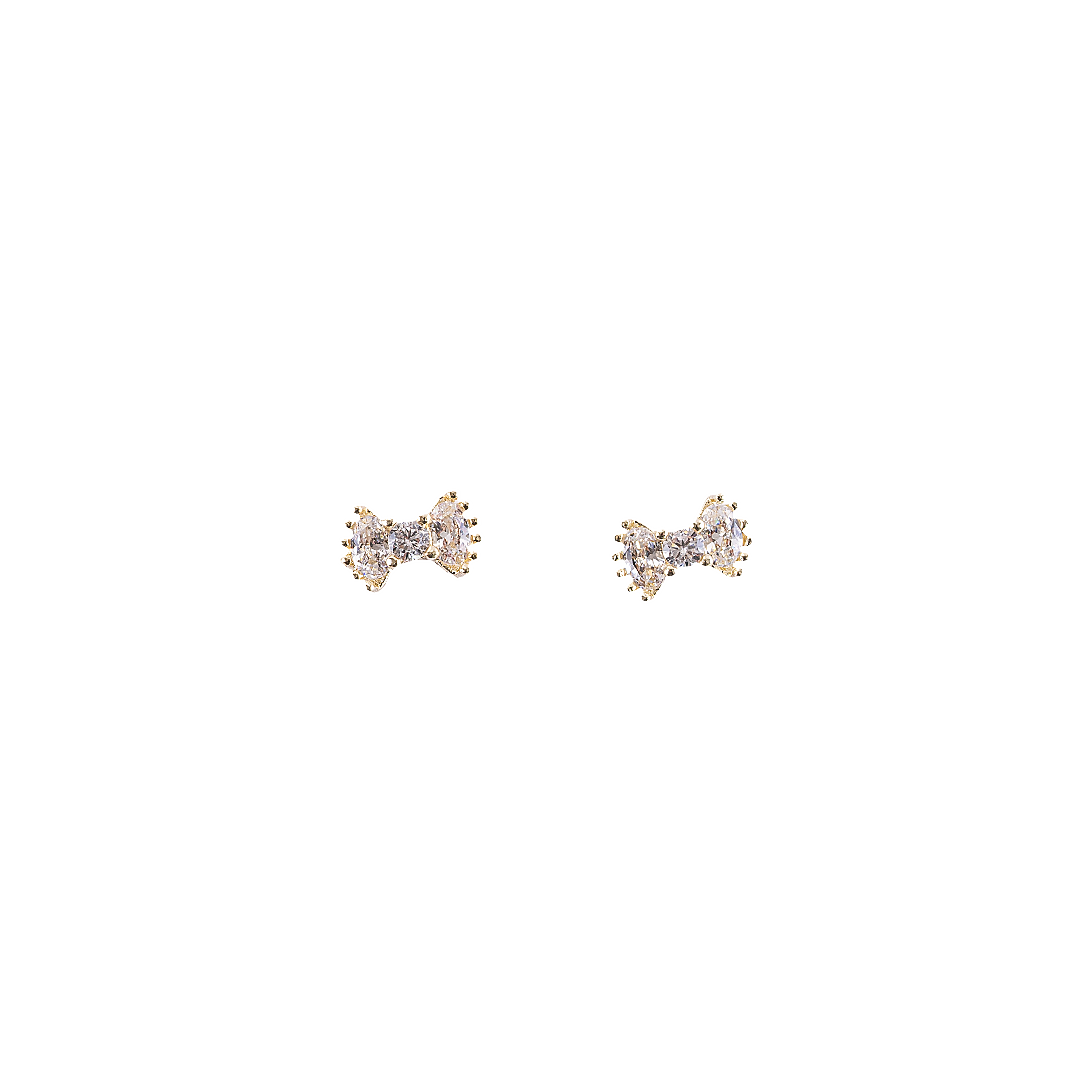 Par de dijes Mini Lazos cristal