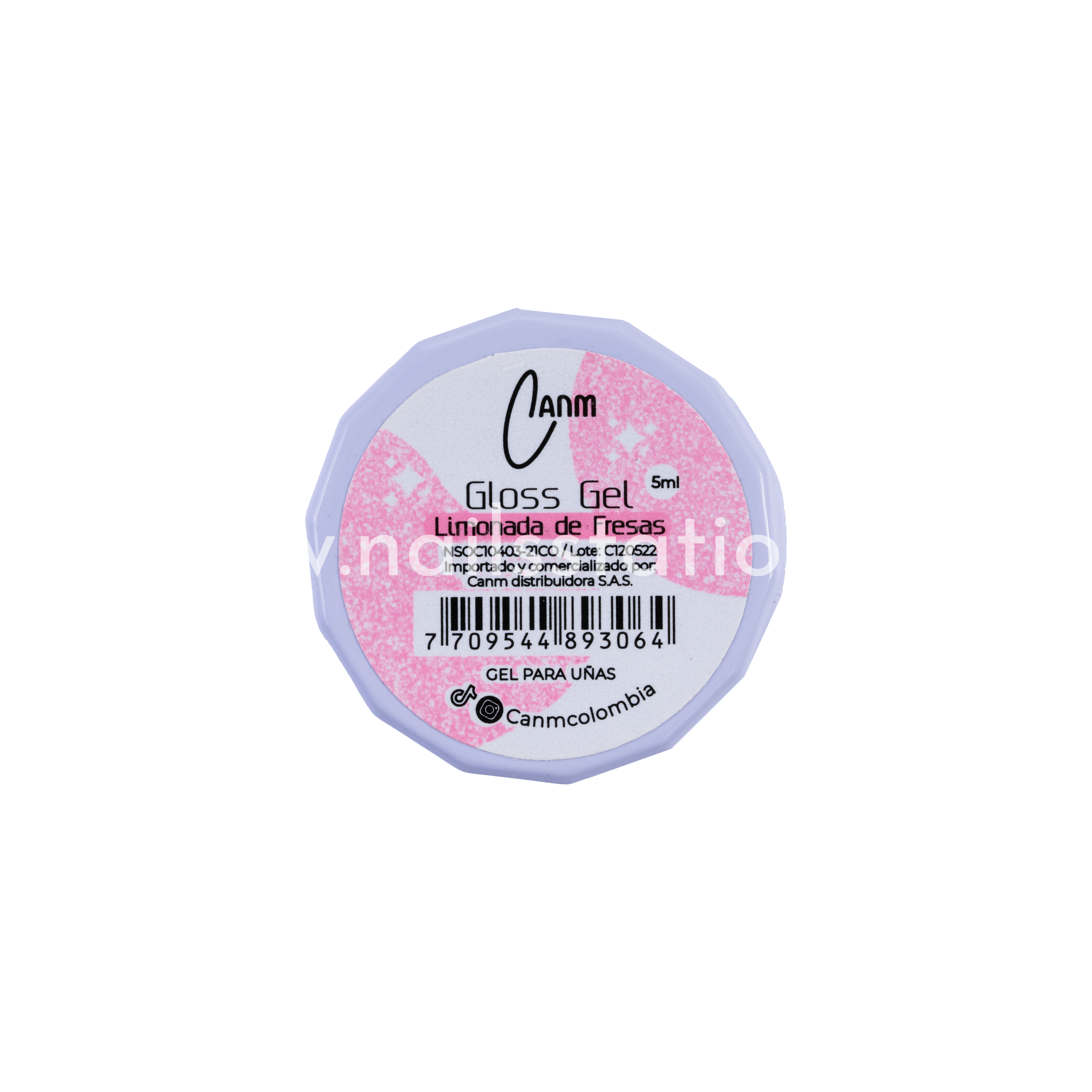 Gloss Gel CANM Limonada De Fresas 5ml