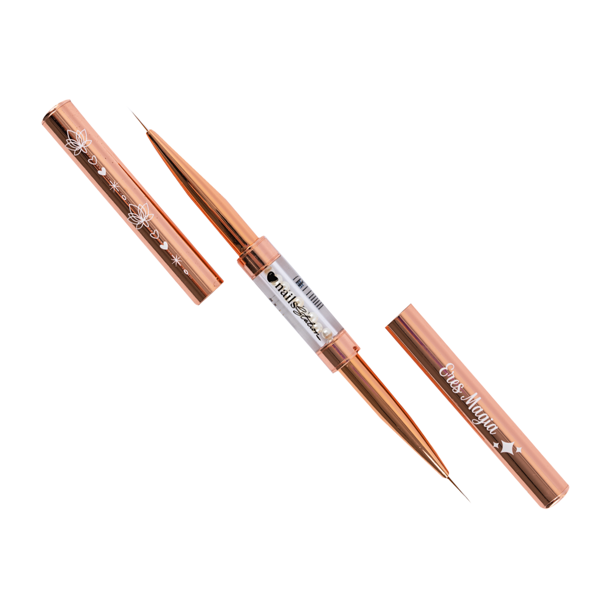 Pincel Doble Punta 7mm/11mm Oro Rosa