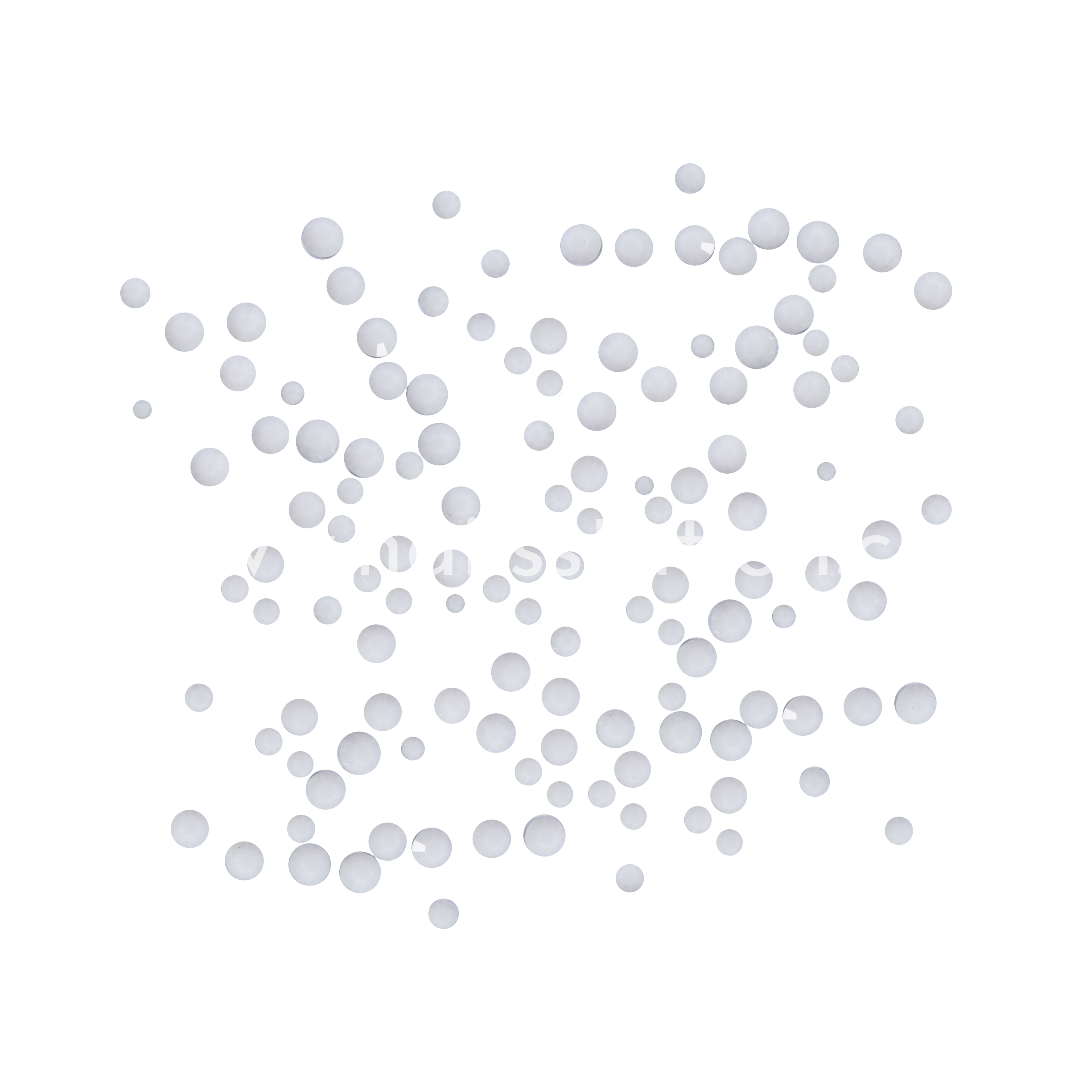 Cristales Color Blanco Tiza x 150 unidades