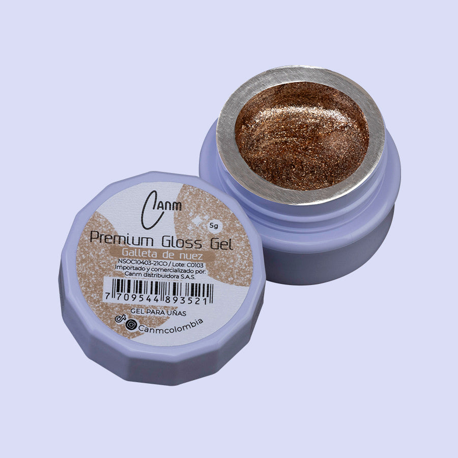 Premium Gloss Gel CANM Galleta de nuez 5ml