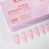 Caja press on Efecto Acrílico Medium Almond X300