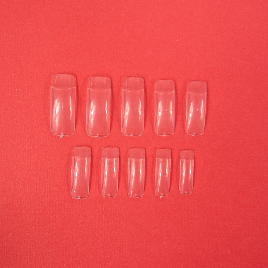 Tips curvatura C x 10 pares / Transparente