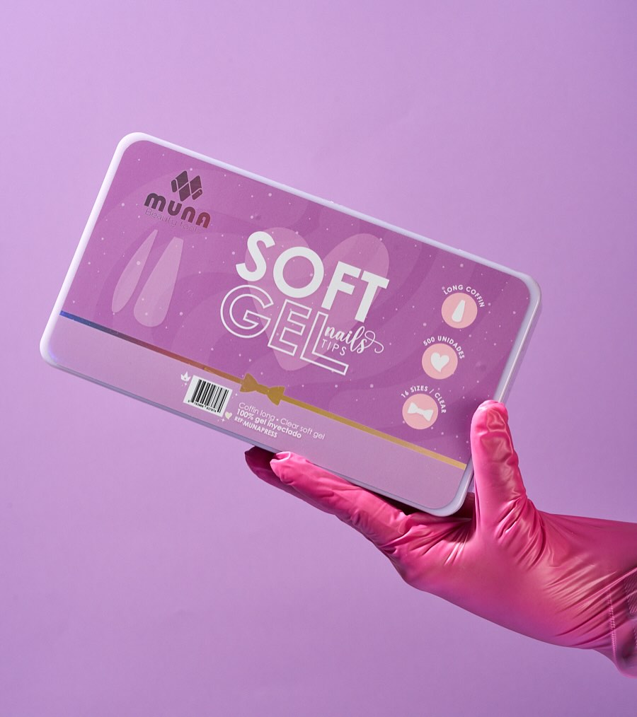 Press On 500pcs Muna Coffin Long