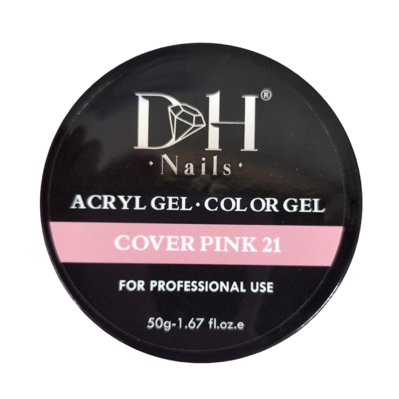 Acryl Gel DH Nails Cover Pink 21 - Bote redondo