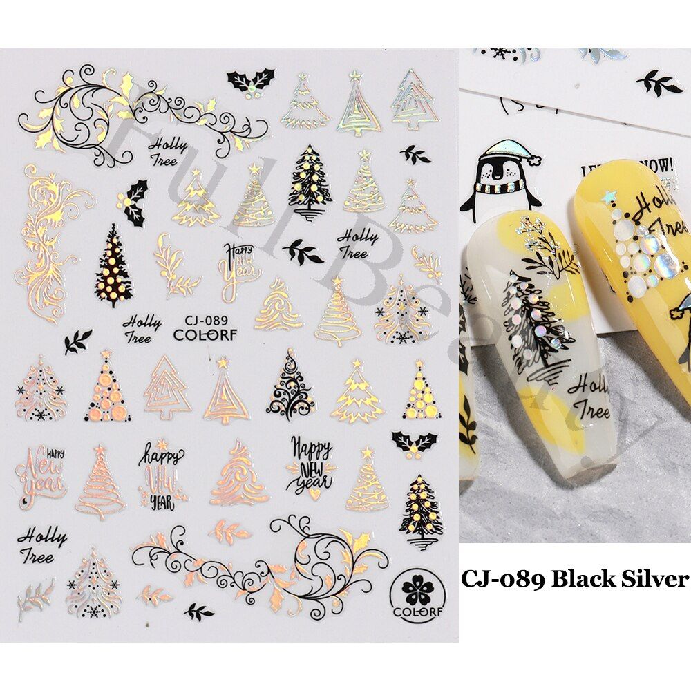 Sticker CJ-089 SILVER NAVIDAD
