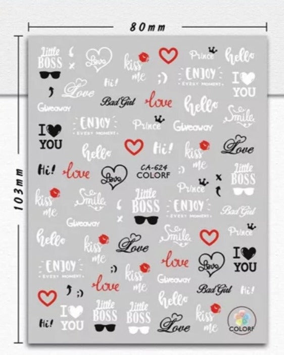Sticker CA-624 Love