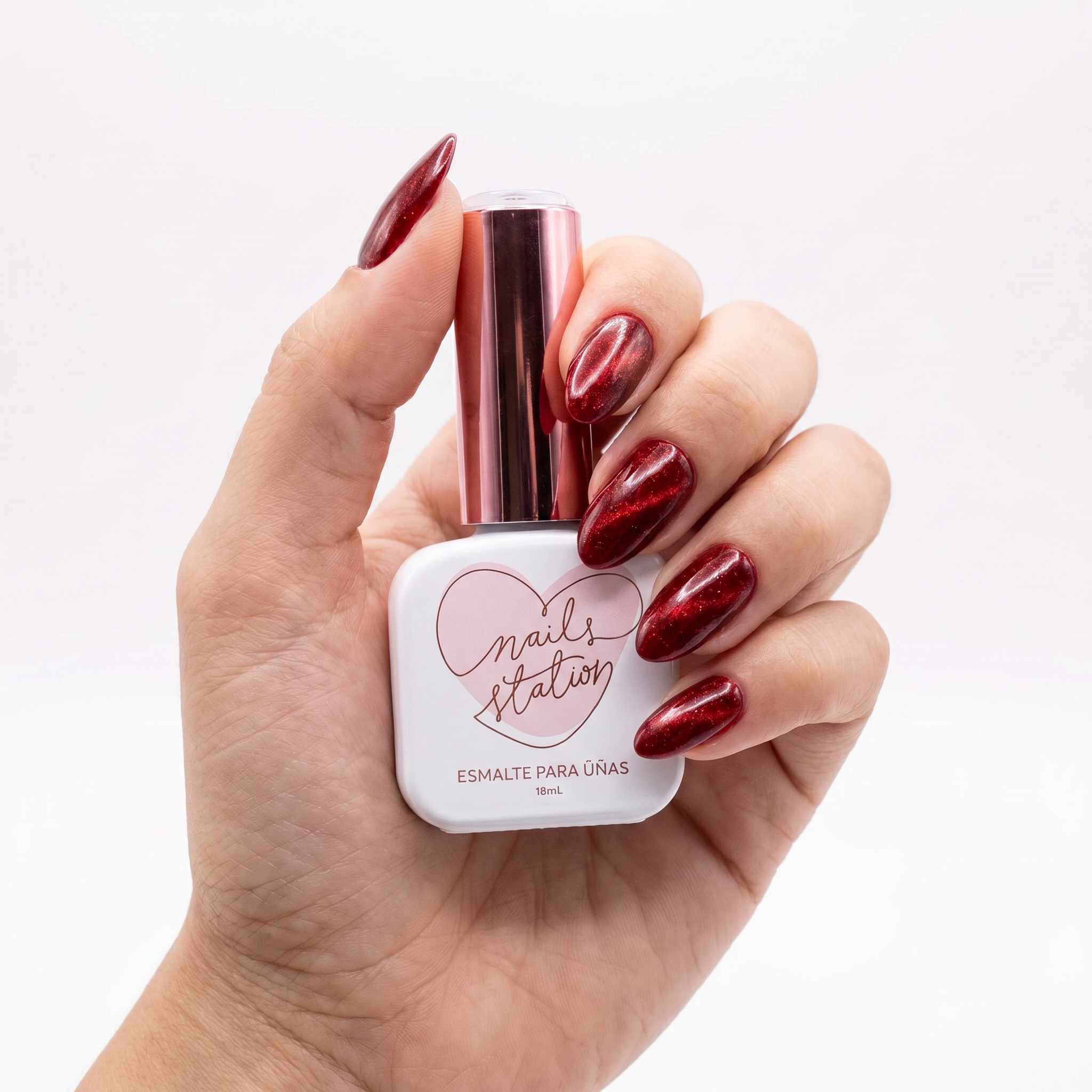 Esmalte Ojo de Gato Rojo NS Laura 10ml