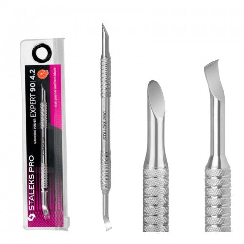 Empujador para manicura EXPERT 90 TYPE 4.2 (Hoja doblada + empujador inclinado)