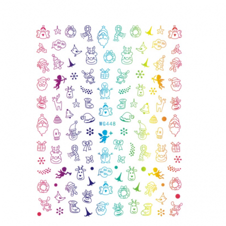 Sticker WG448 COLORES NAVIDAD