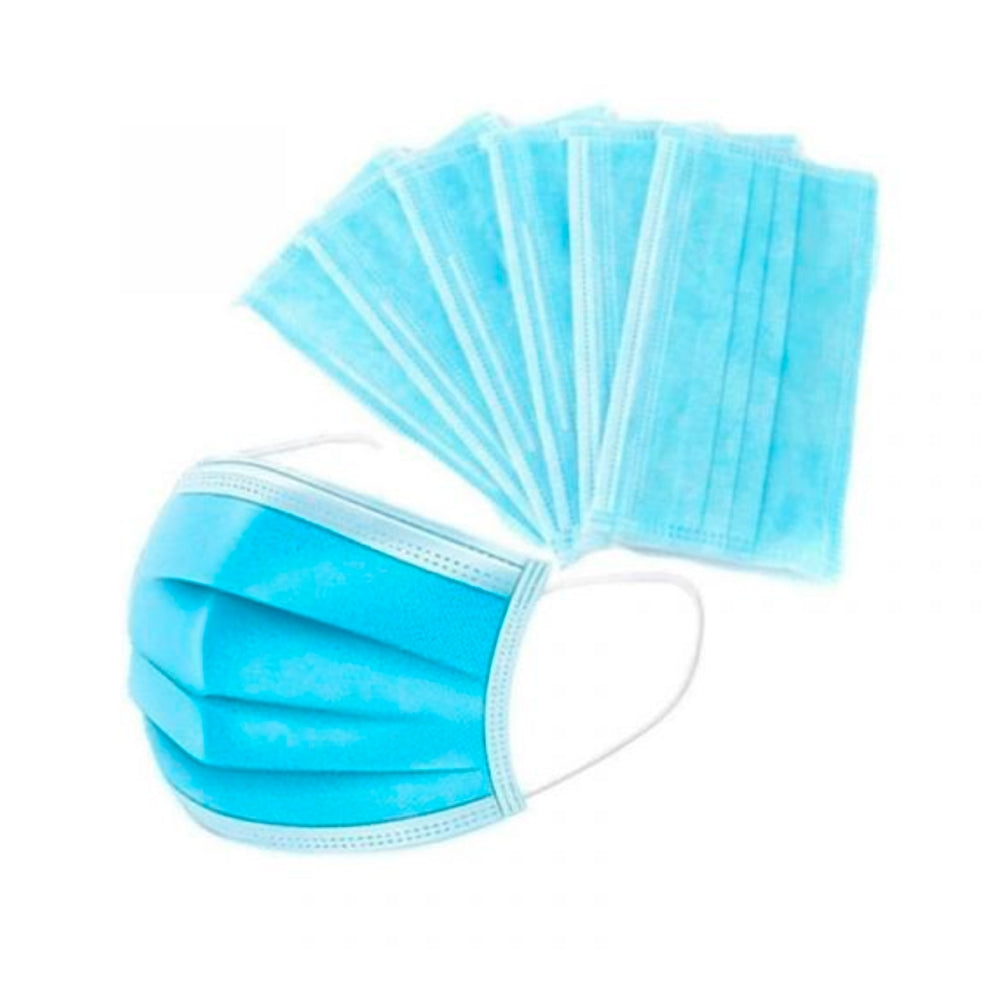 Tapabocas desechable 3 capas x 5 unidades