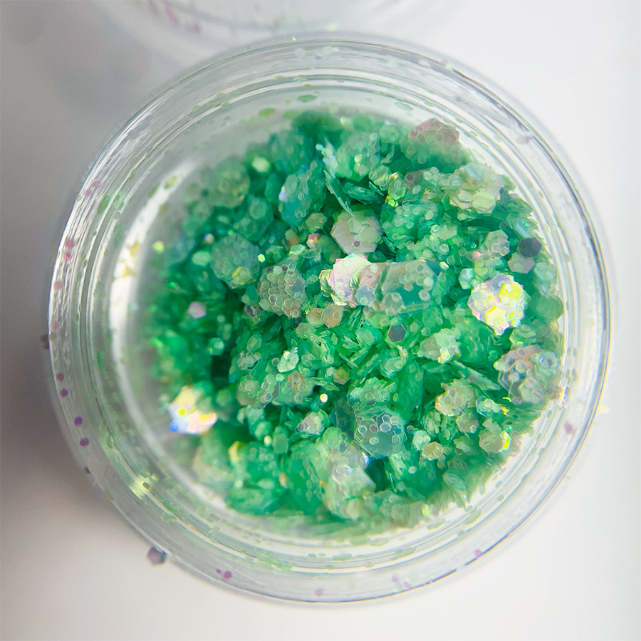 Glitter NS Cola de Sirena Verde Oscuro