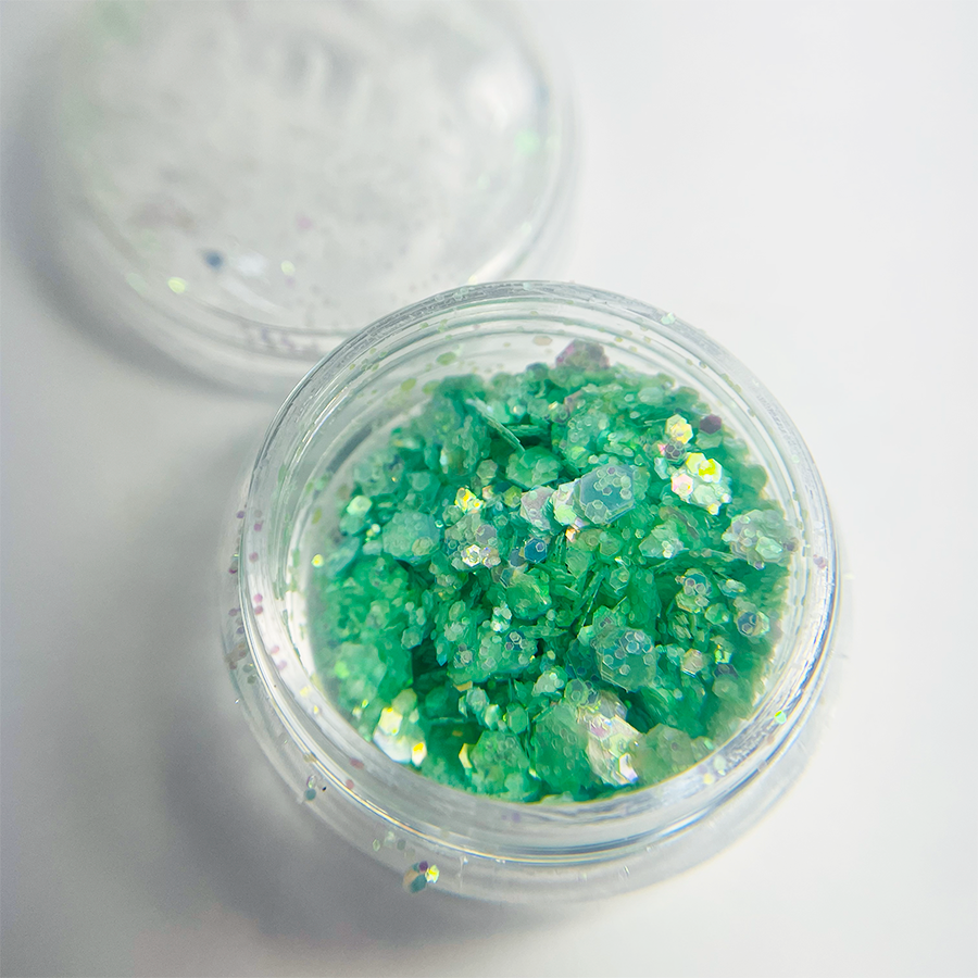 Glitter NS Cola de Sirena Verde Oscuro