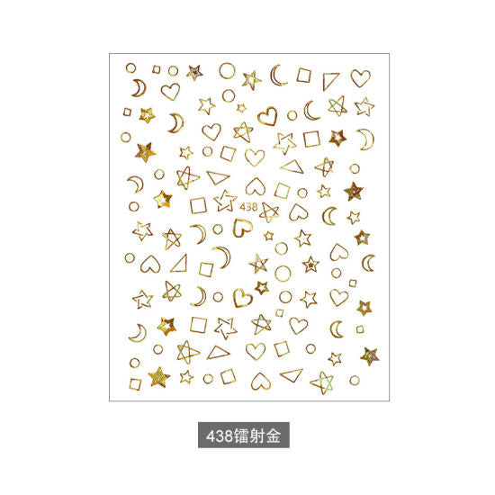 Sticker 438 Corazones y Estrellas