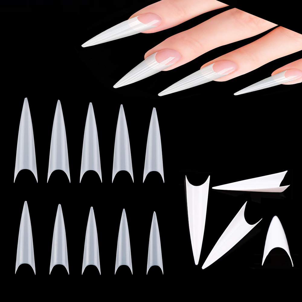 Caja Tips Stiletto Blancas