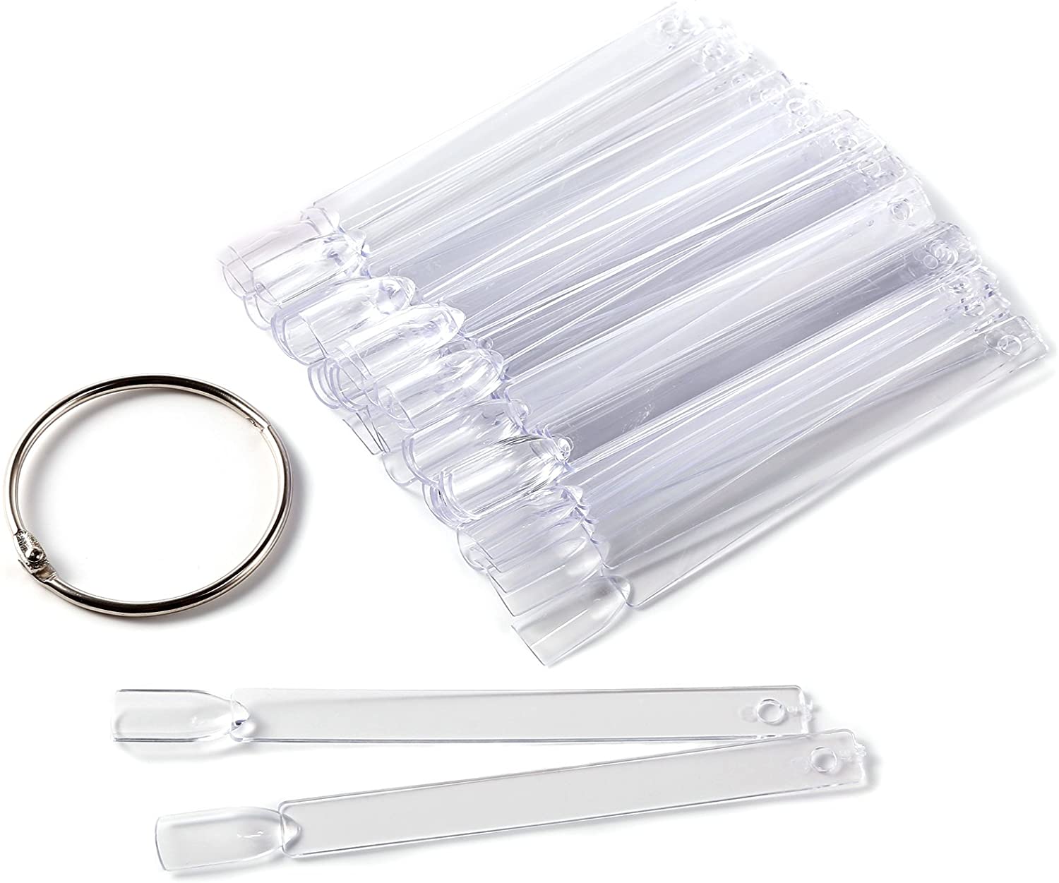 Mostrario Abanico Uñas Transparente