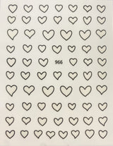 Sticker 966 Corazones