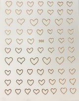 Sticker 966 Corazones