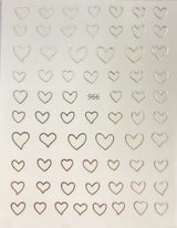 Sticker 966 Corazones