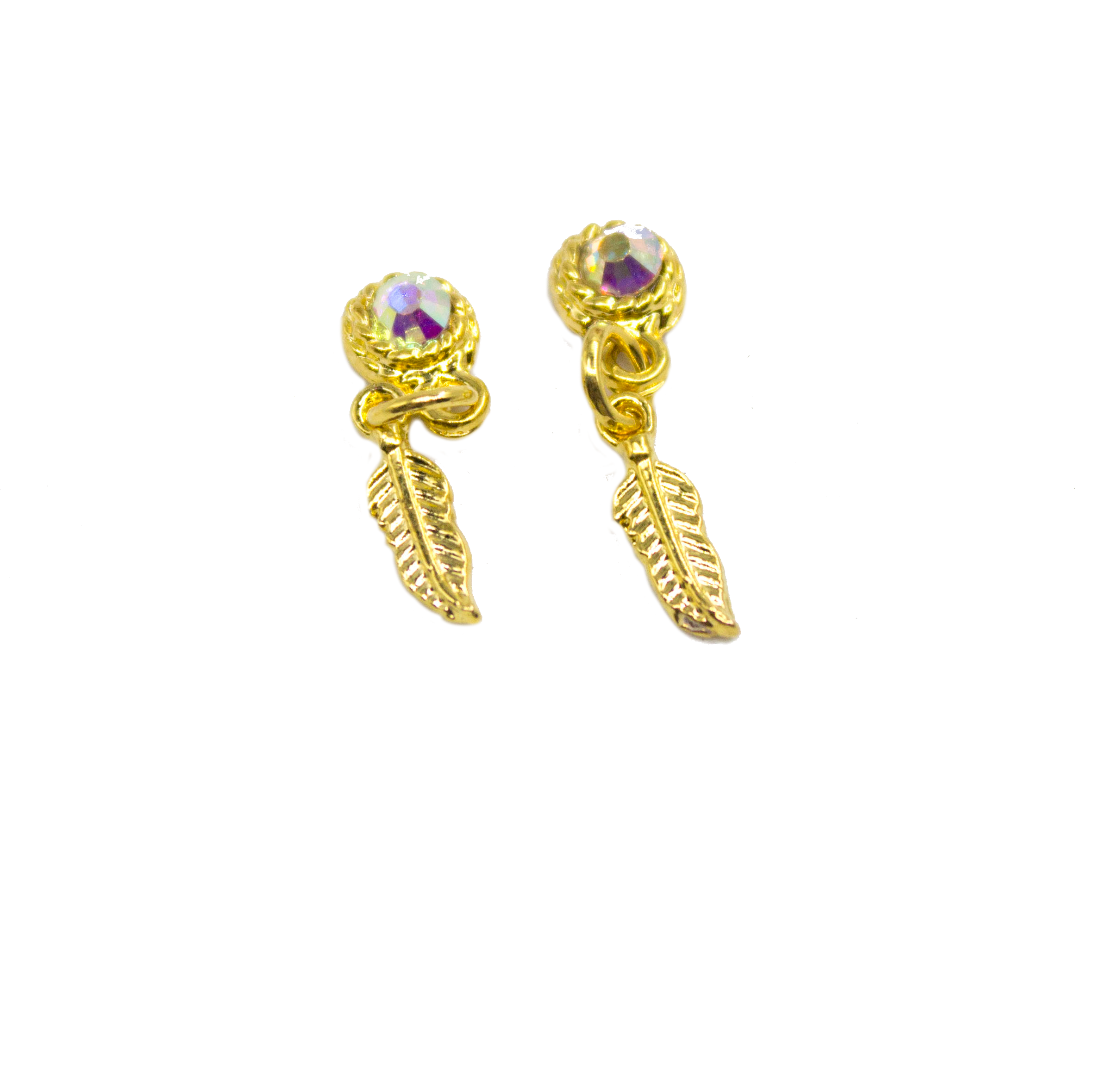 Dije Piercing plumas x2
