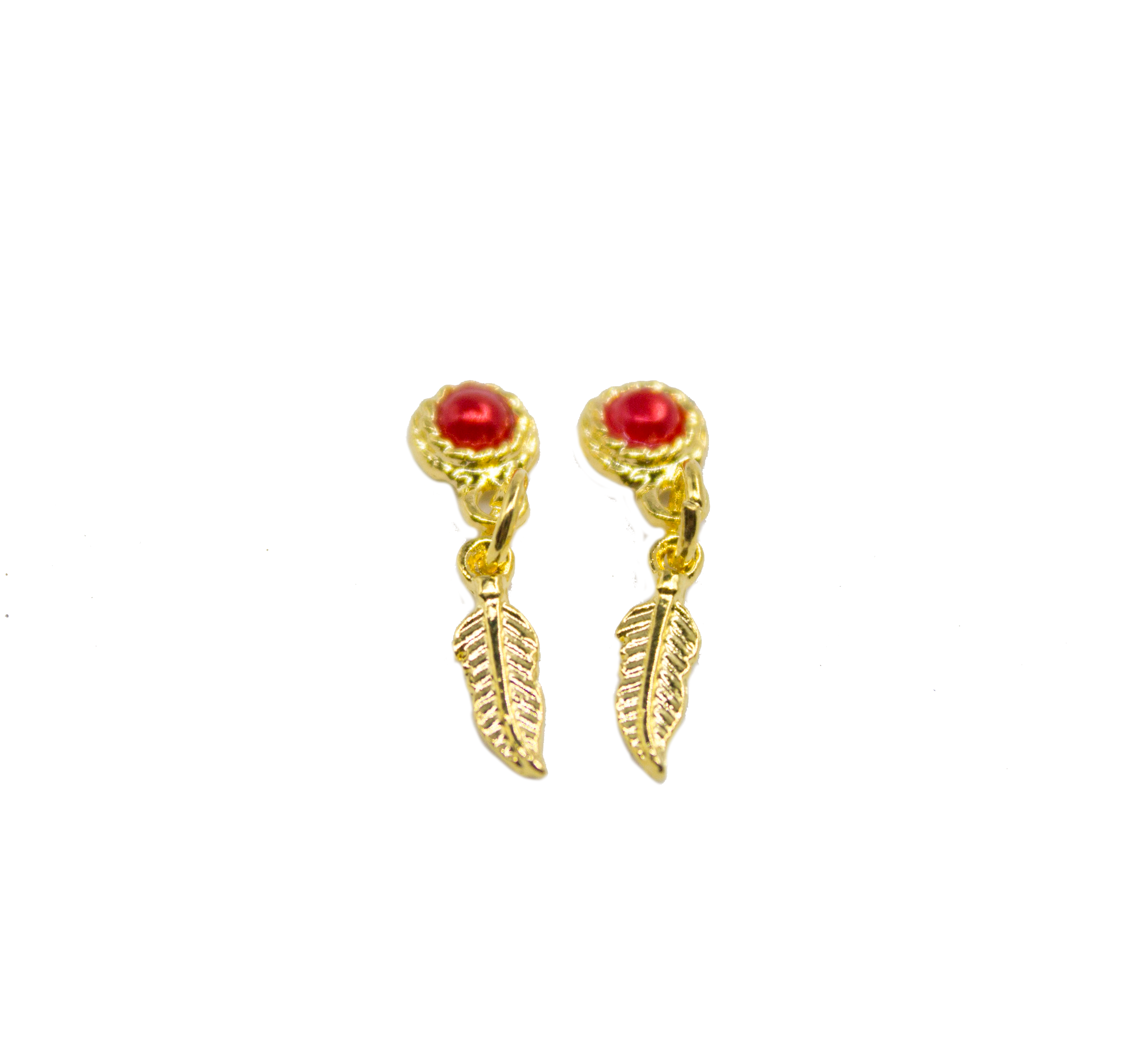 Dije Piercing x2 Rojo pluma