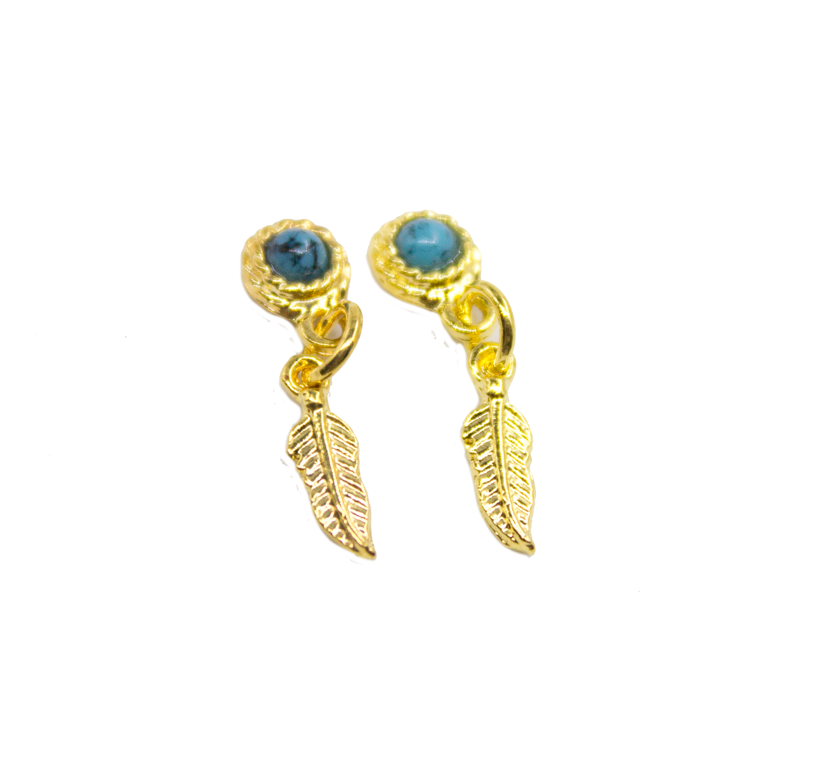 Dije Piercing x2 Azul Pluma