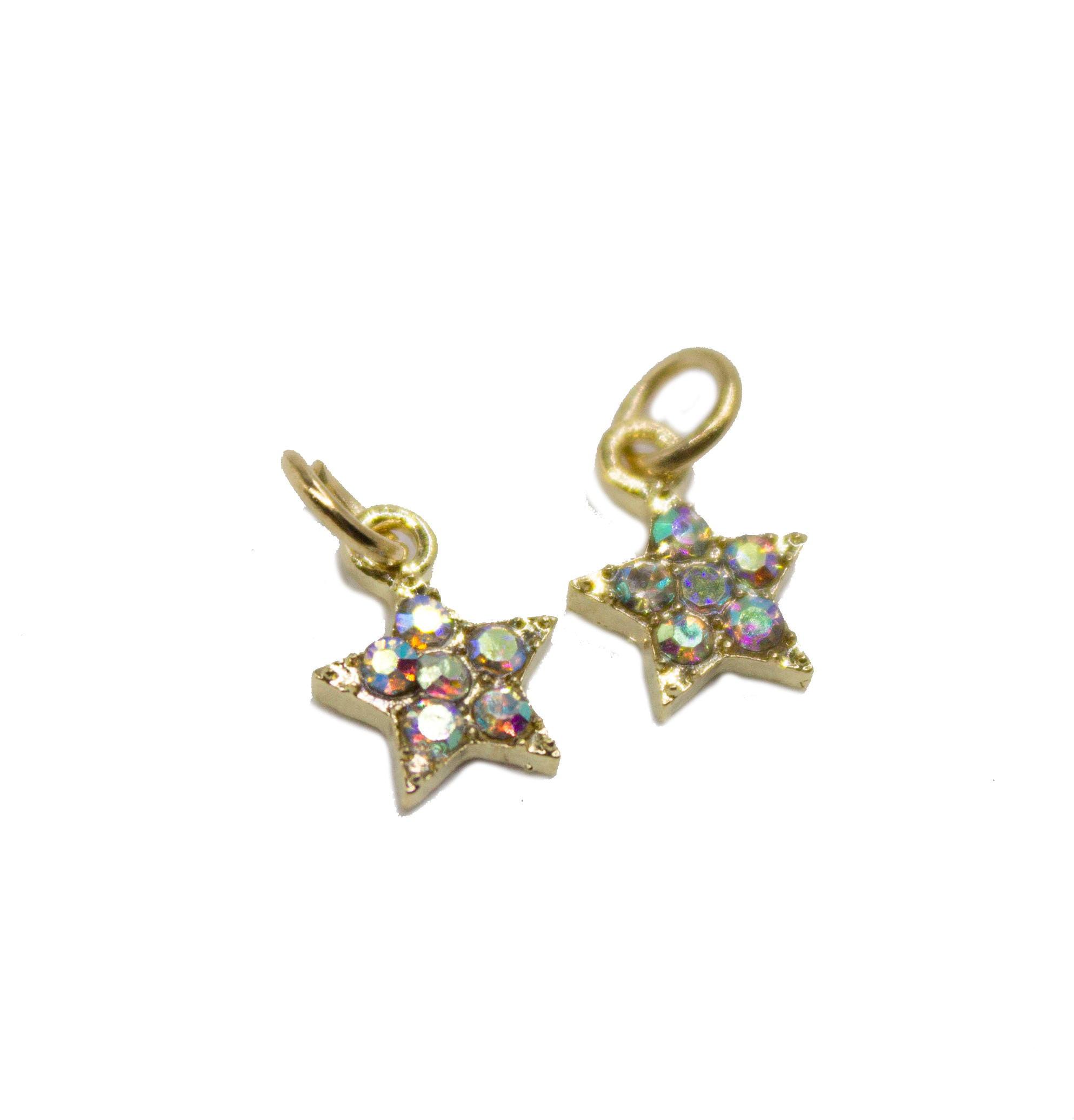 Dije Piercing Estrellas Con Gemas x2