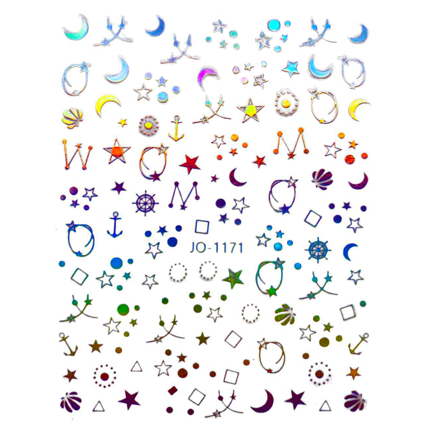 Sticker JO-1171 Estrellas y Conchas