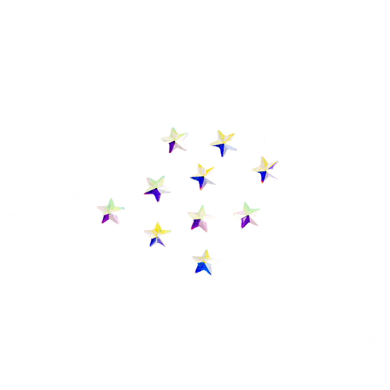 PAQUETE DE CENTROS DE CRISTAL ESTRELLA AB X 10UD
