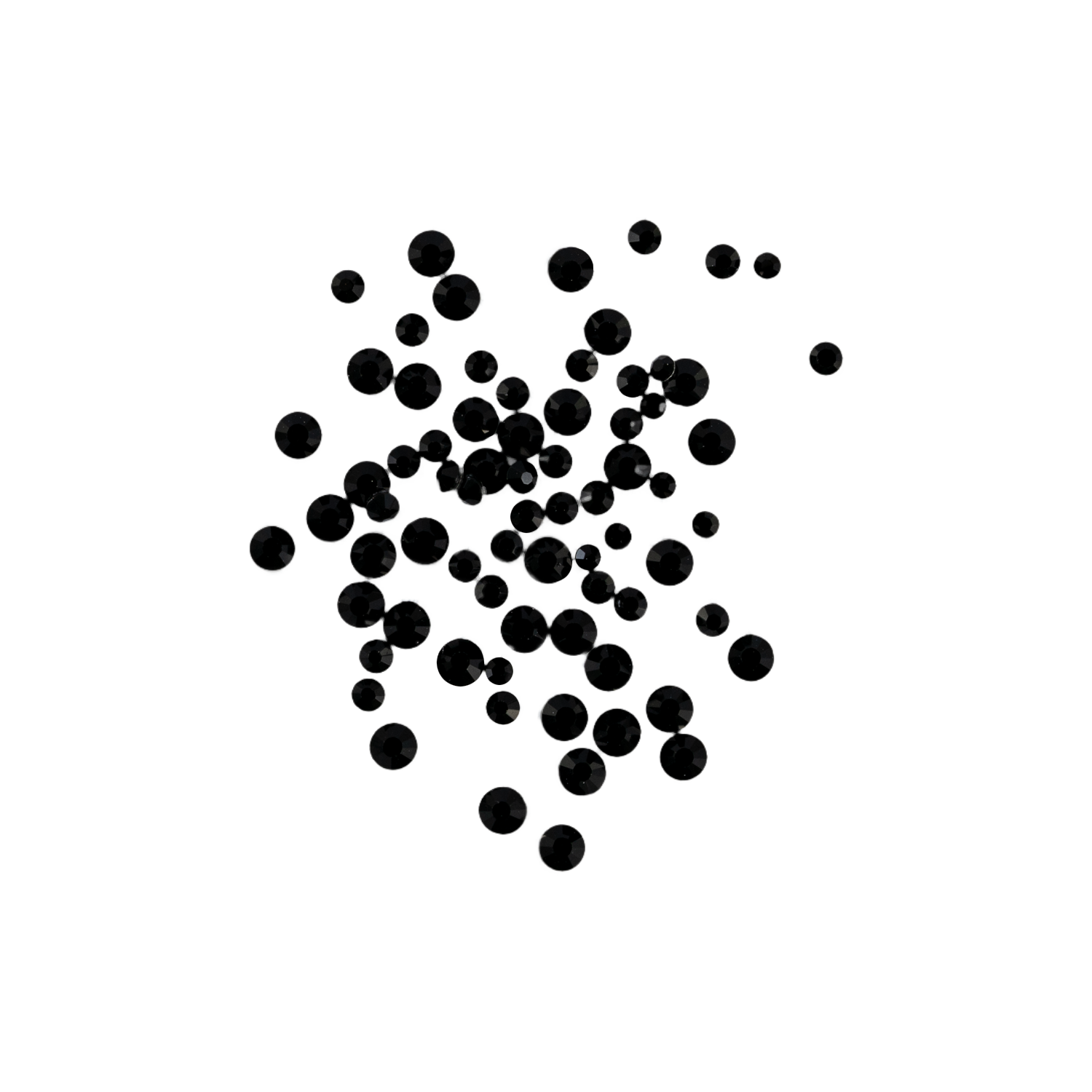 PAQUETE DE GEMAS X150UDS SS3,SS5,SS8 JET BLACK