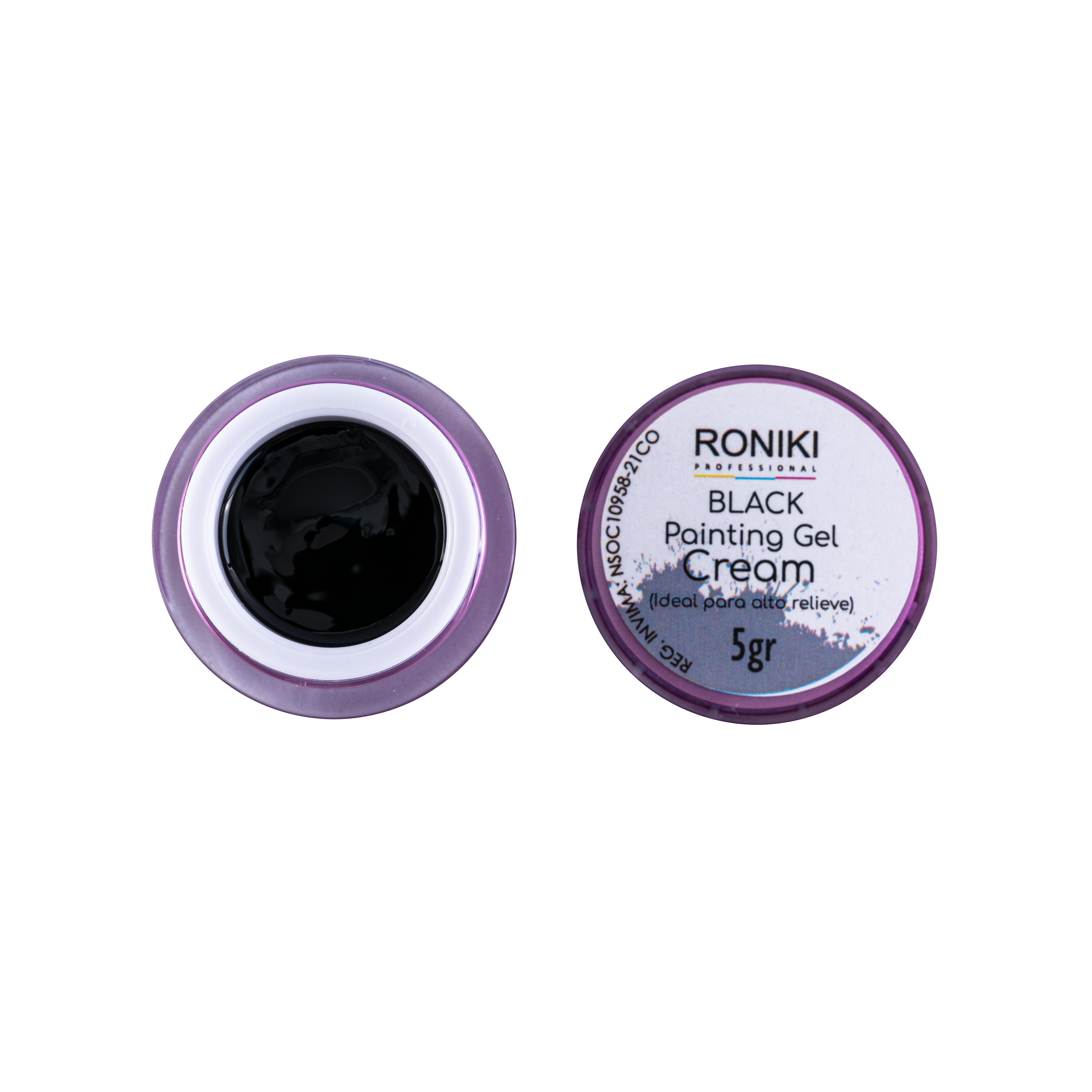 Cream Painting Black Roniki