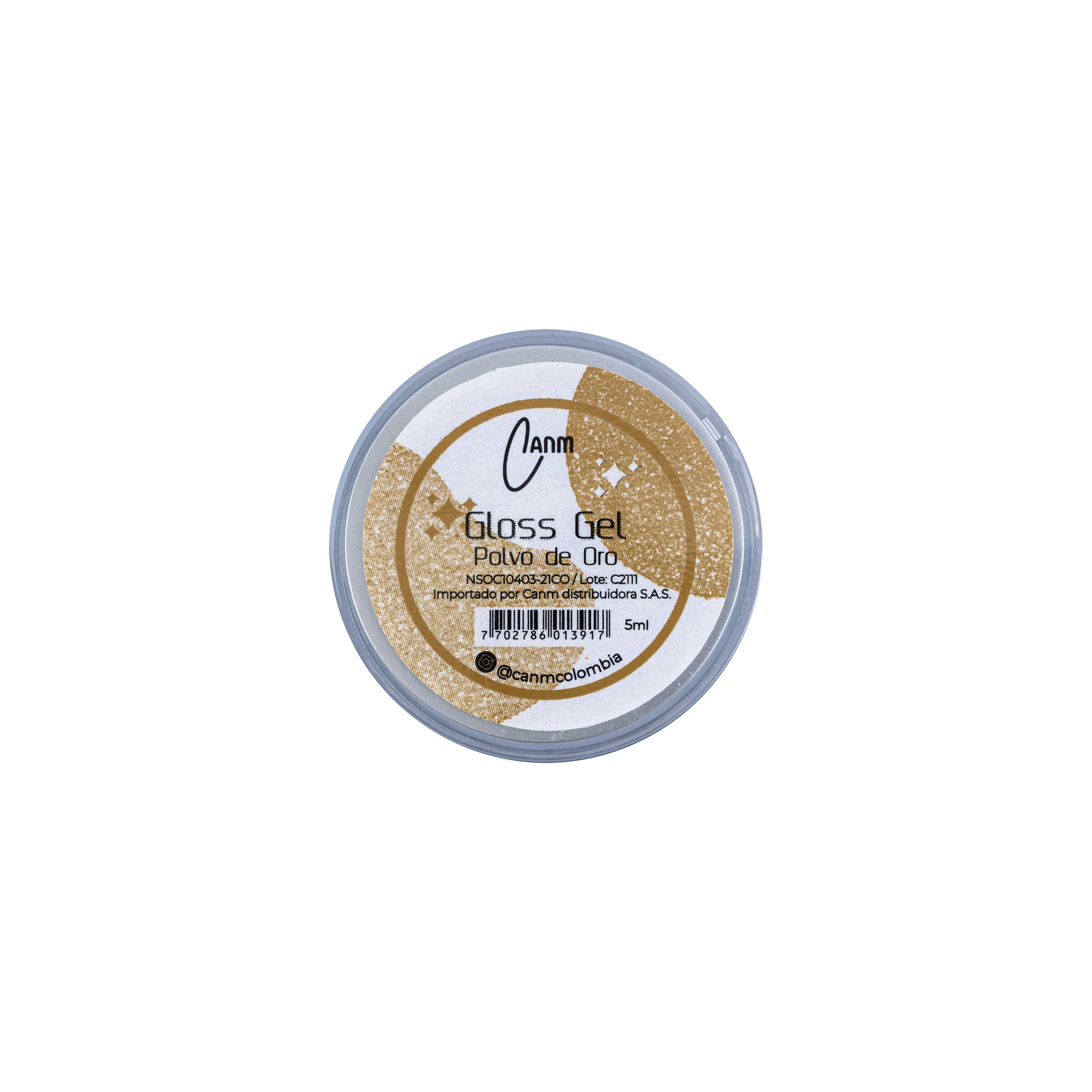 Gloss Gel CANM Polvo De Oro 5ml