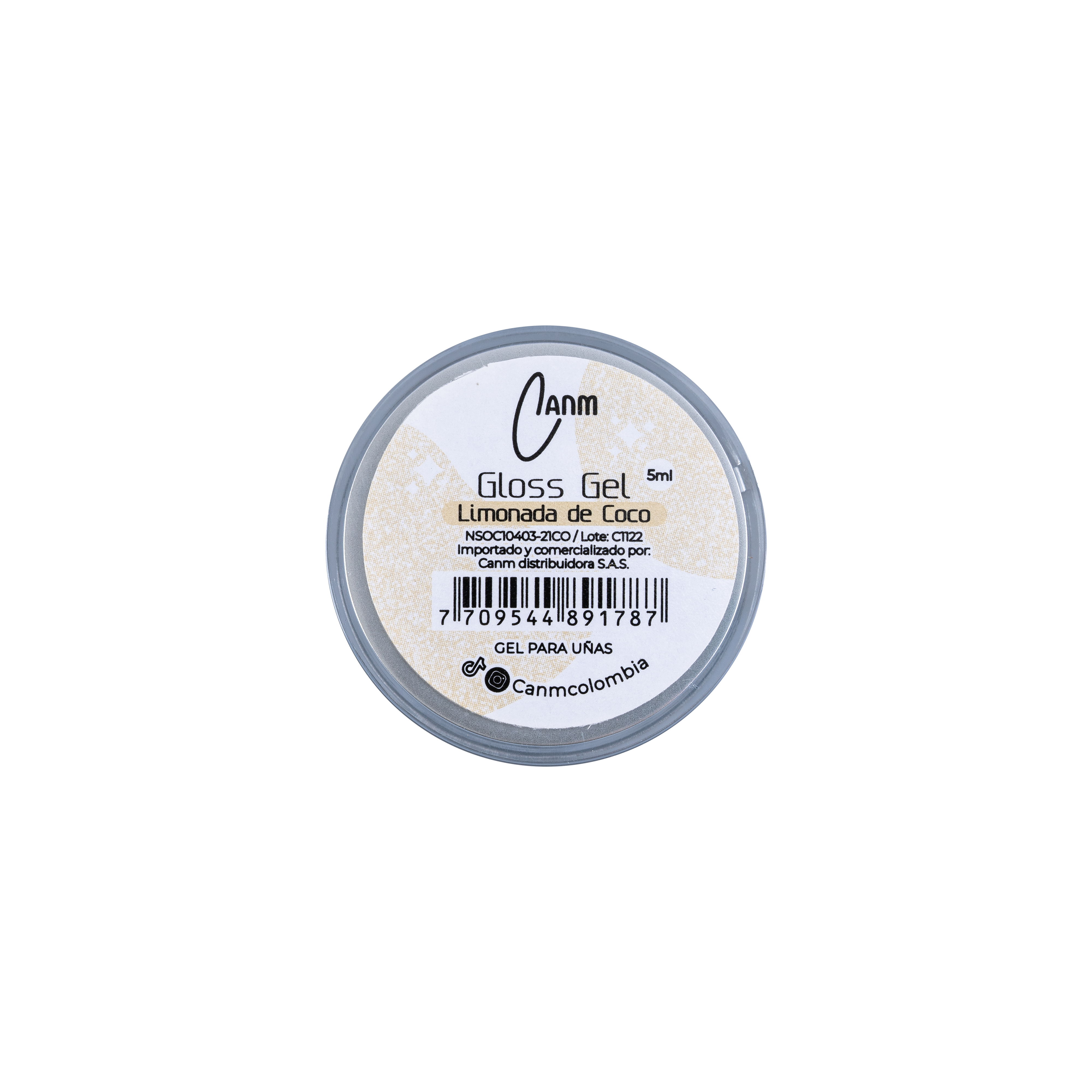 Gloss Gel CANM Limonada De Coco 5ml
