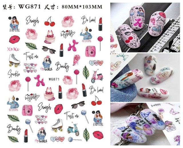 Sticker muñecas WG871