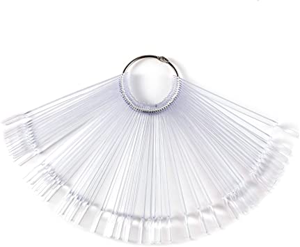 Mostrario Abanico Uñas Transparente