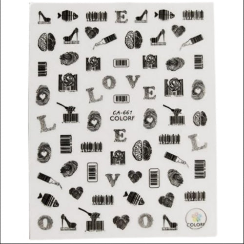 Sticker CA-661 Corazones